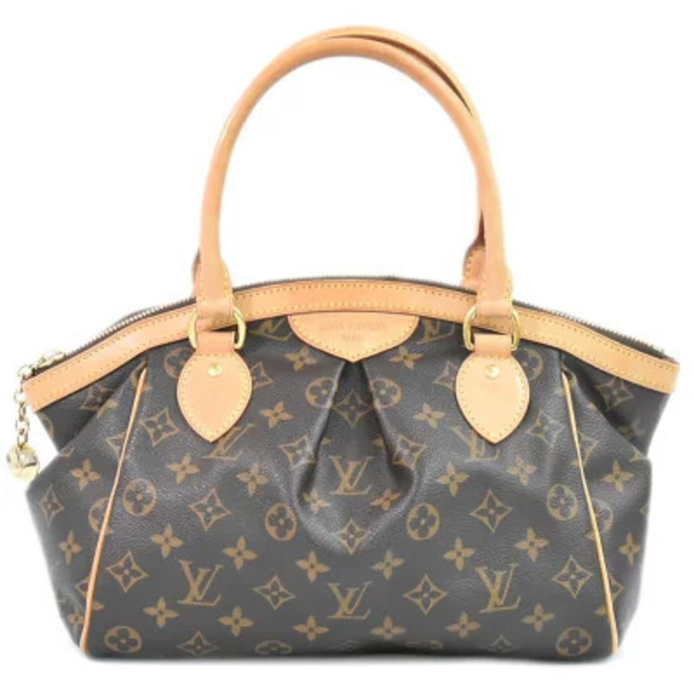 Louis Vuitton LV Tivoli Monogram Tote Bag Canvas Leather Brown